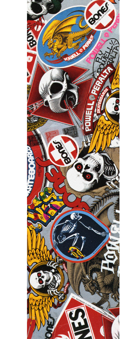 Powell Peralta Sticker Collage 2 Grip Tape Sheet 9"