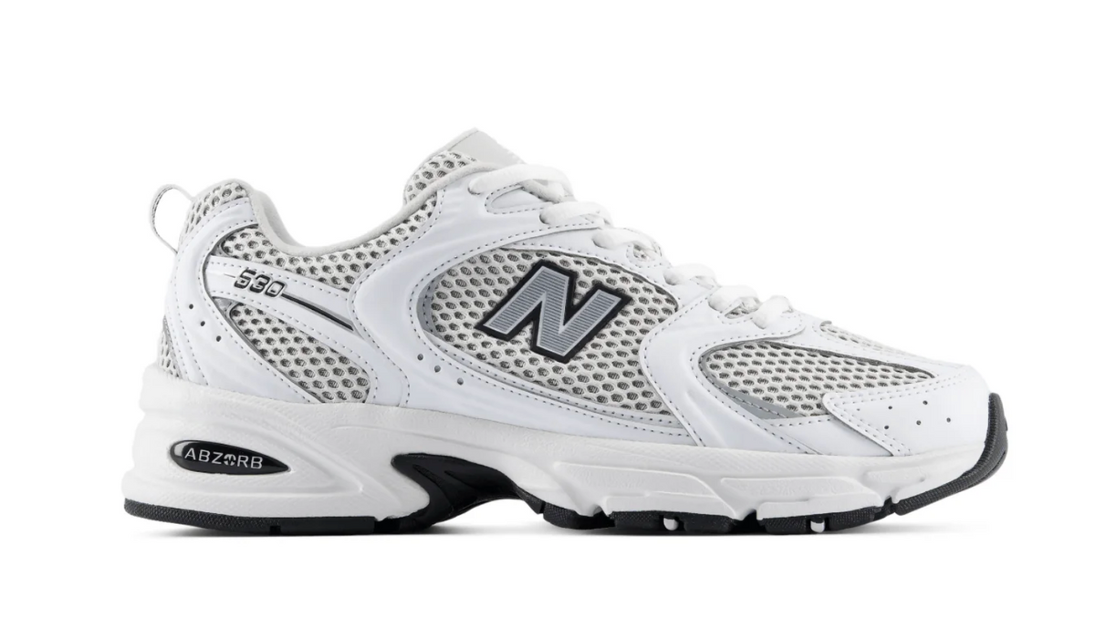 New Balance 530 White Silver Metallic