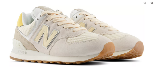 New Balance Women's 574 Sea Salt Yellow