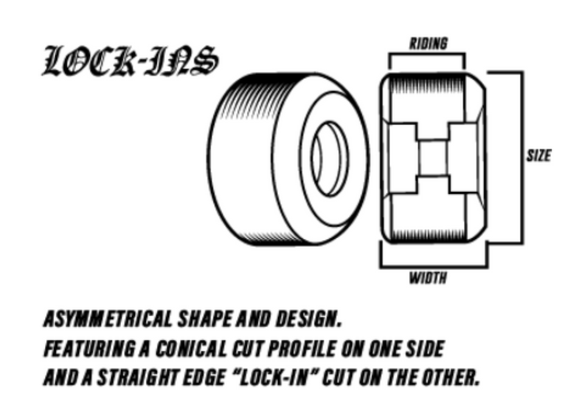 Spitfire F4 101 53mm Lock-Ins Natural Wheels