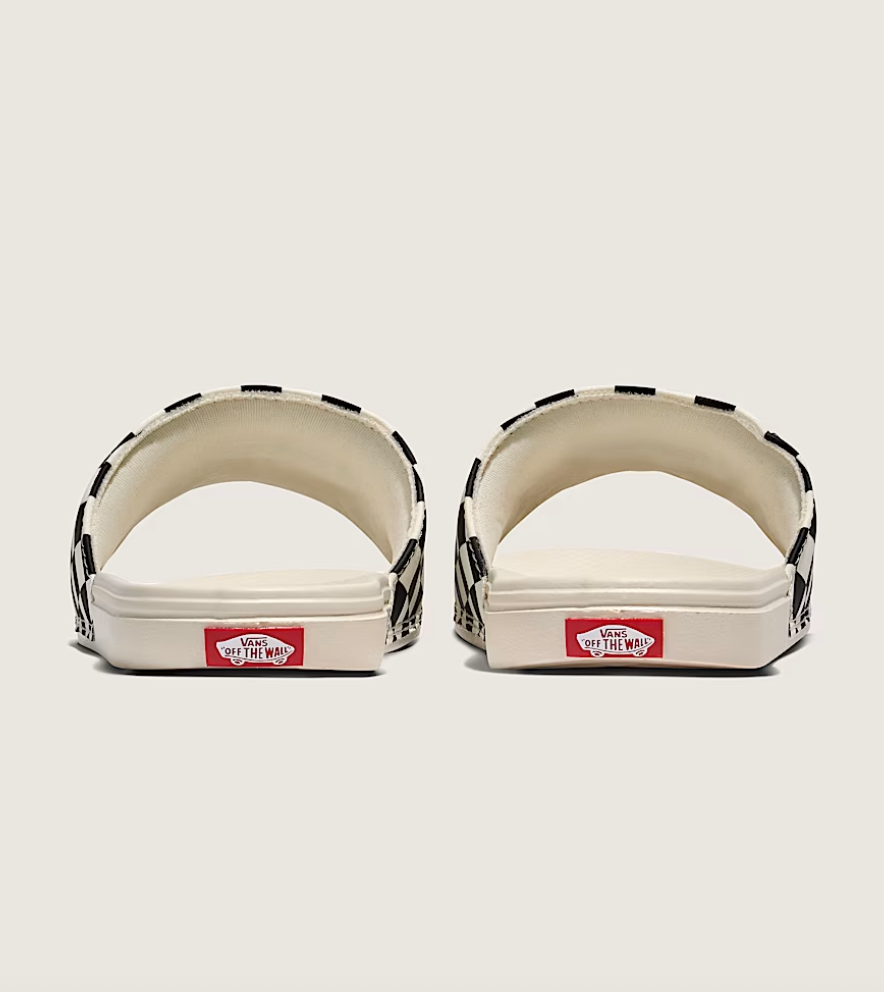 Vans Women's La Costa Slide-On Checkerboard Black White