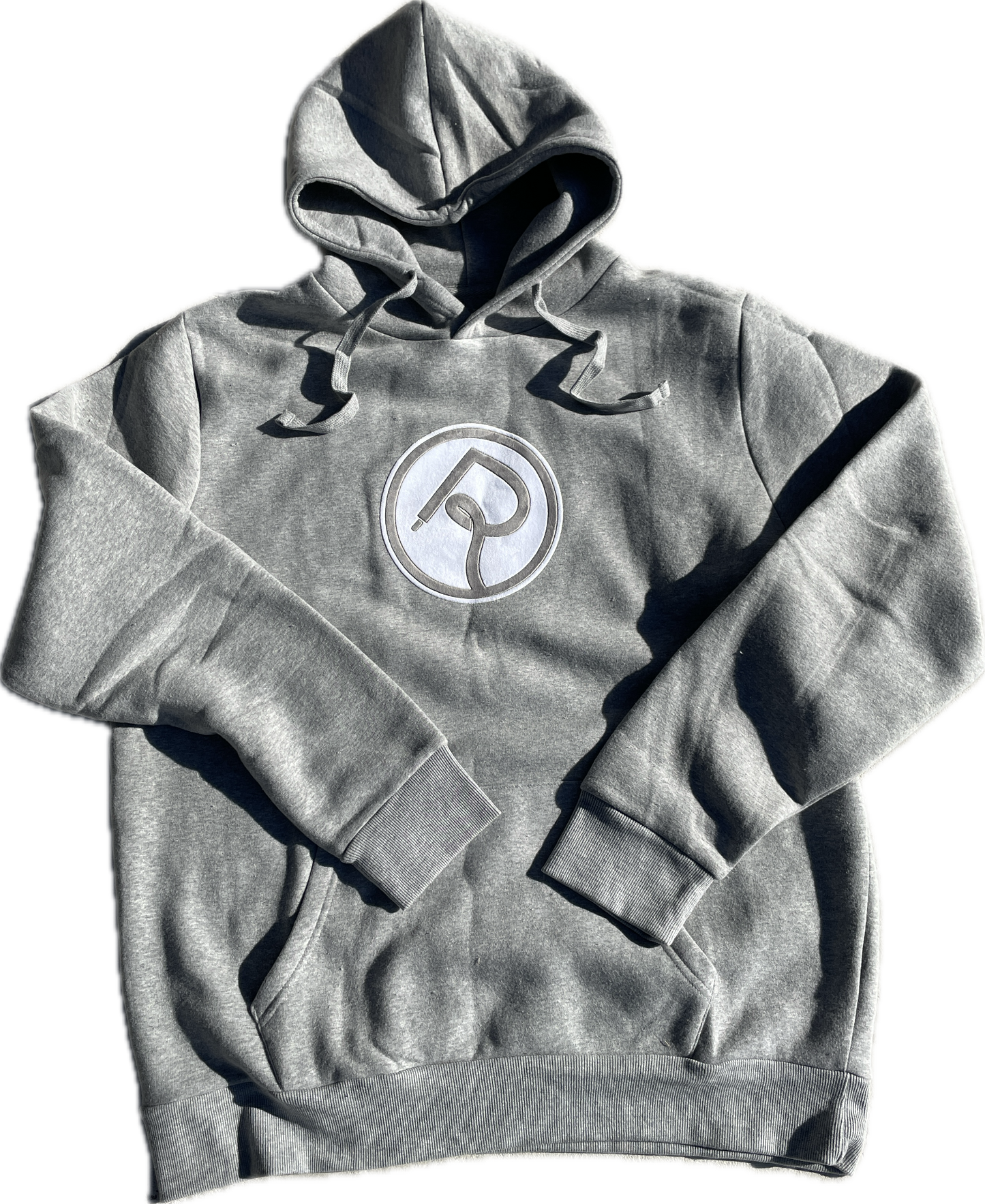 Double R Velvet Circle Logo Hoodie Heather Grey