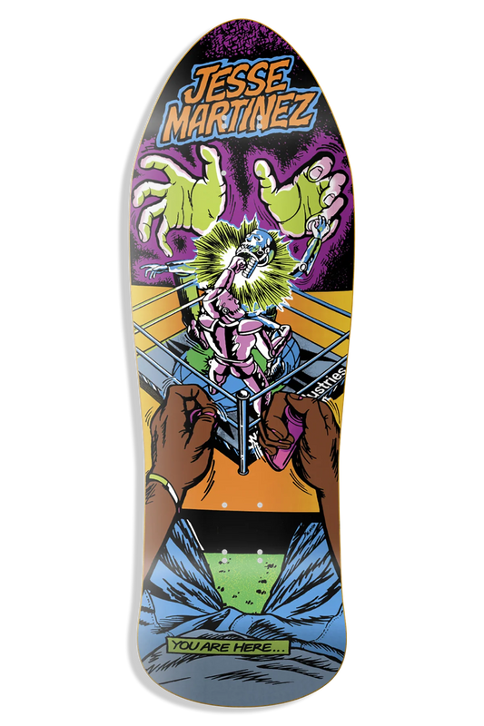 World Industries Jesse Martinez Rock'em Sock'em 10.1 Skateboard Deck