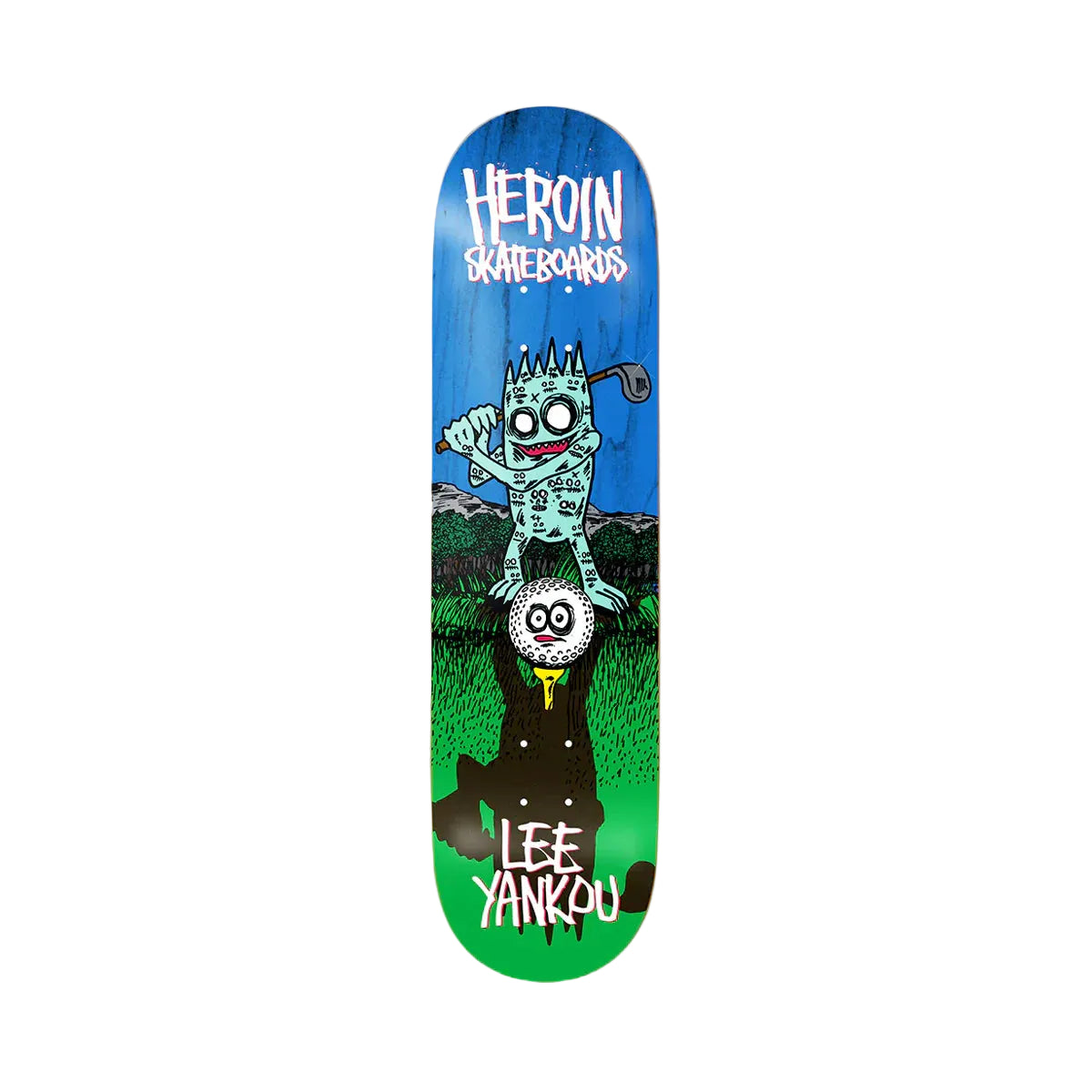 Heroin Lee Yankou Golf Imp Skateboard Deck 8.25