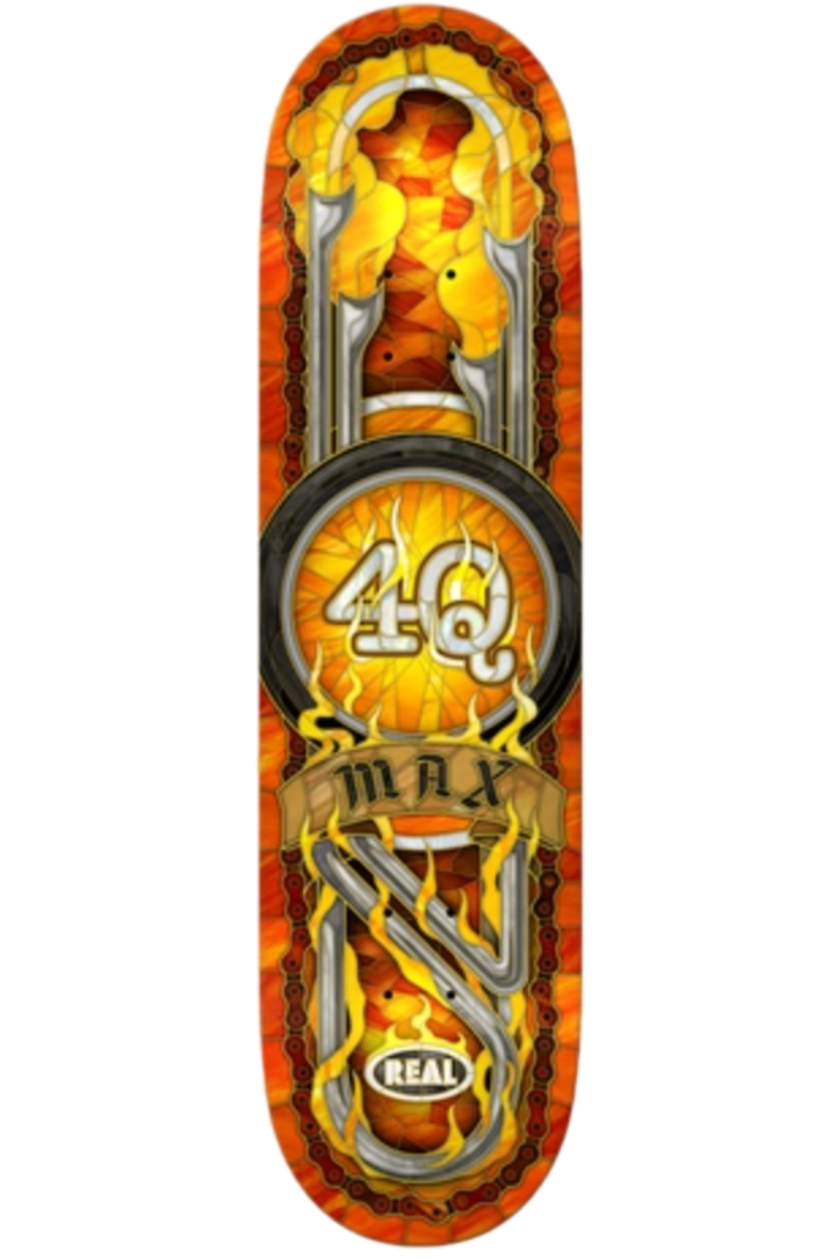 Real Max Schaaf 4Q Cathedral 8.5 Skateboard Deck