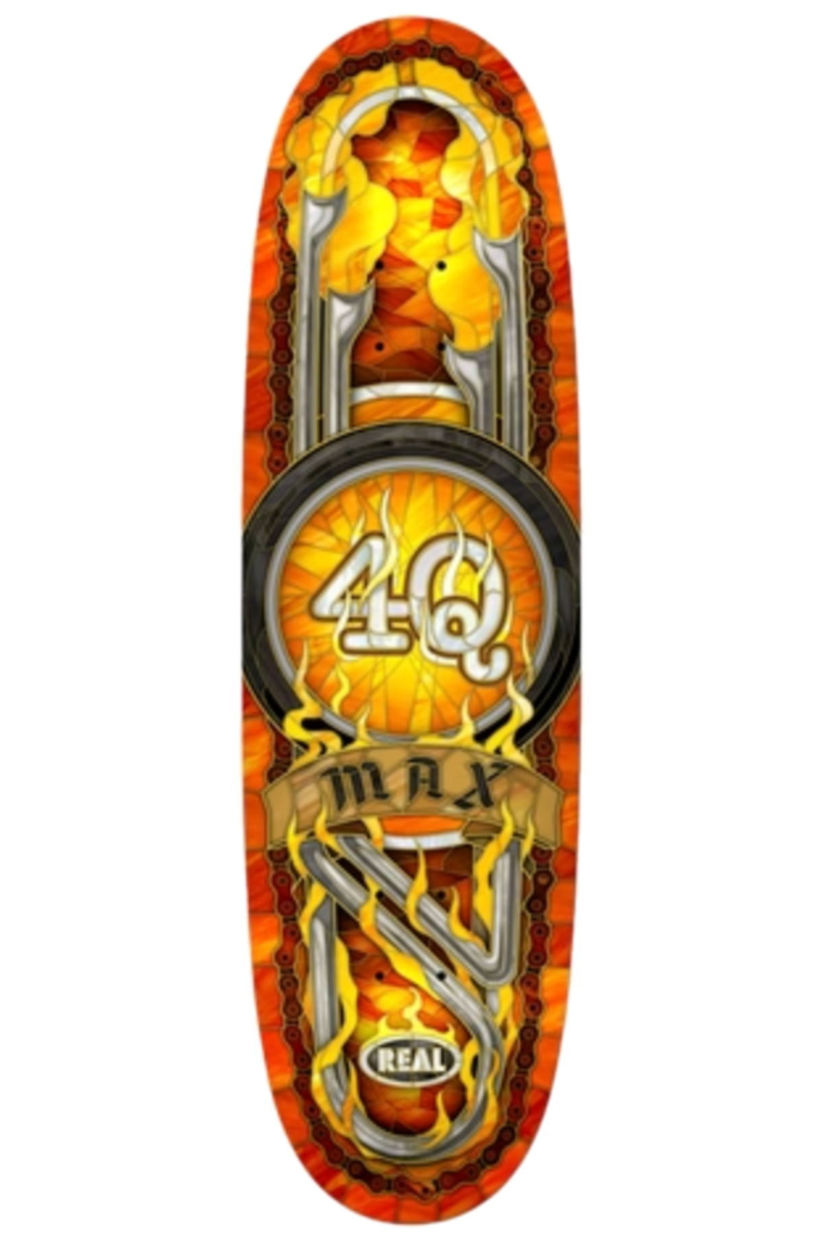 Real Max Schaaf 4Q Cathedral 9.1 Skateboard Deck