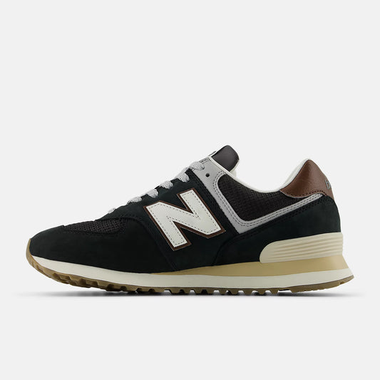New Balance 574 Brown Silver Metallic