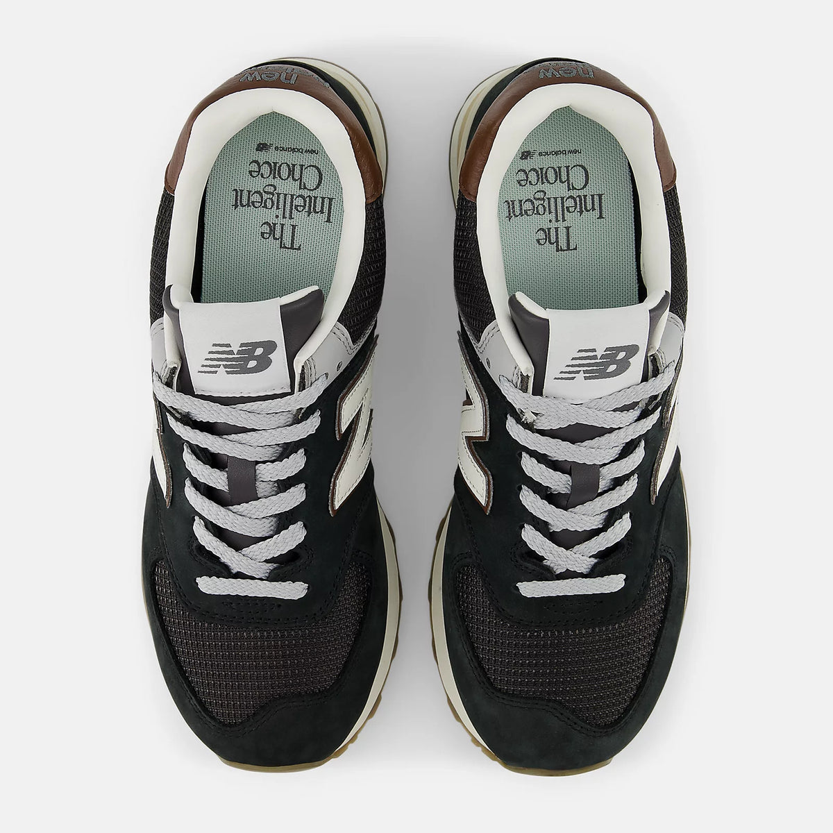 New Balance 574 Brown Silver Metallic