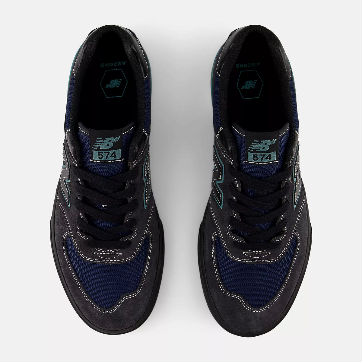 NB Numeric 574 Vulc Faded Black Teal