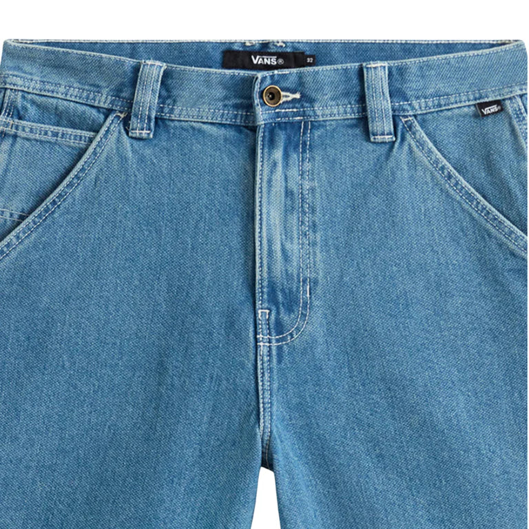 Vans Chore Loose Denim Shorts Stonewash Blue