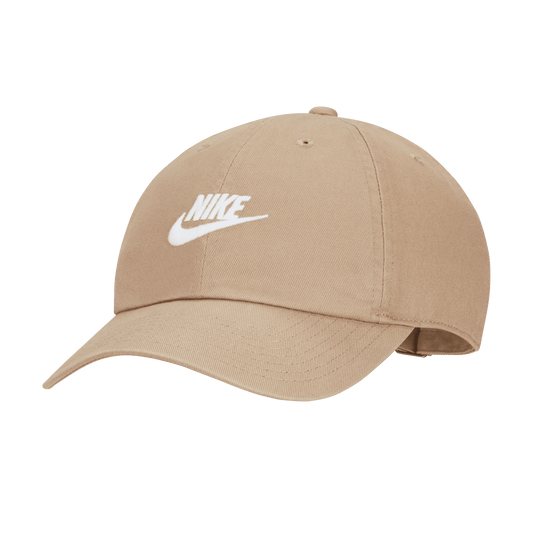 Nike Sportswear Heritage 86 Futura Washed Hat Khaki White