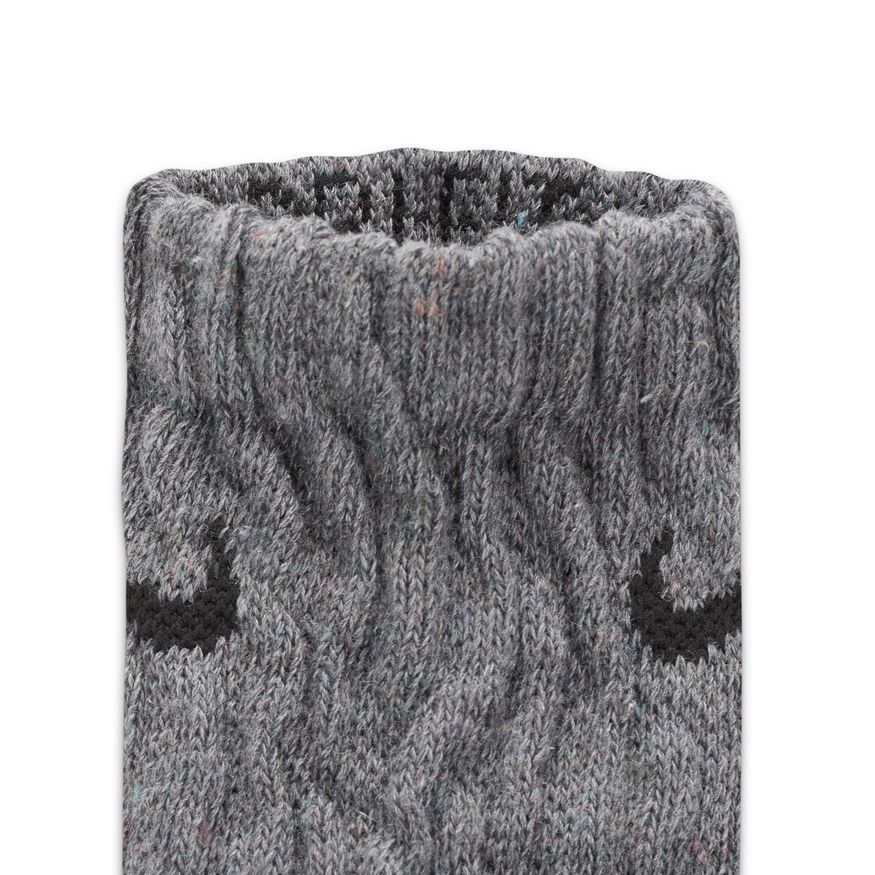 Nike Everyday Plus Crew Socks Black & Grey - 2 Pairs