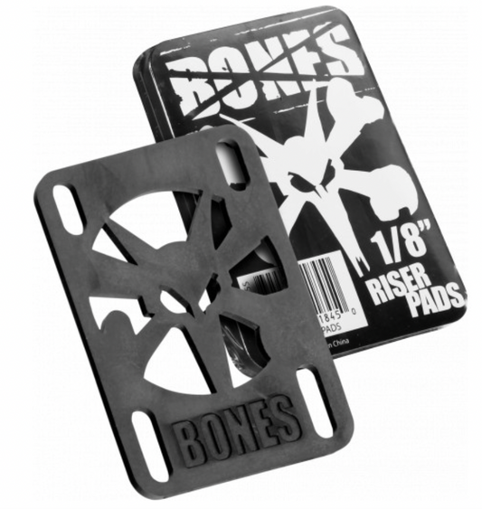Bones 1/8" Black Risers Pack of 2