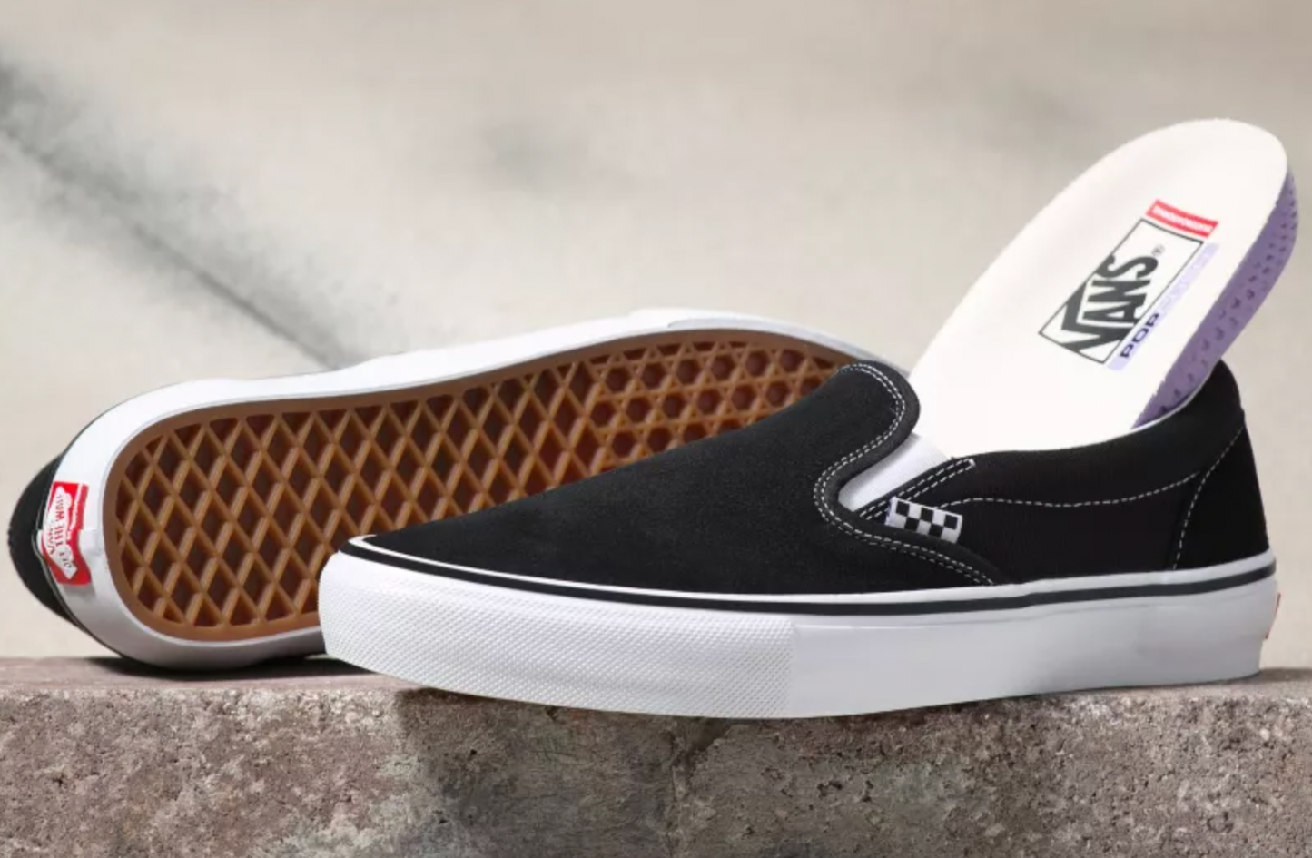 Vans Skate Slip-On Black White