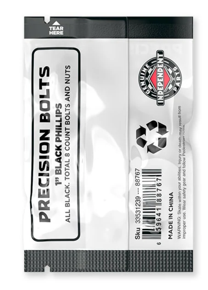 Indy 1" Phillips Hardware Black