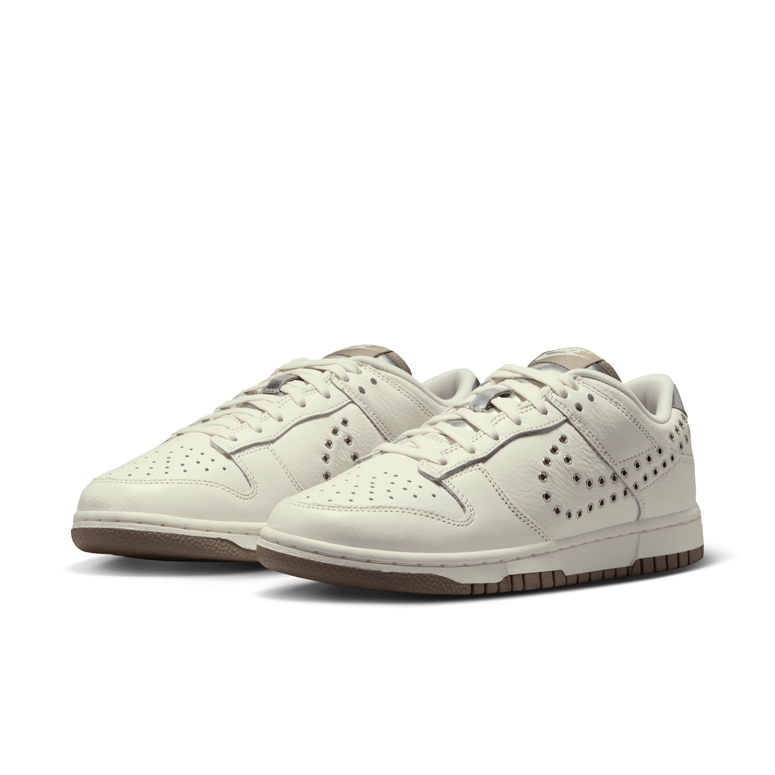 Metallic Silver Swoosh Dunk for the Ladies – Double R Kicks