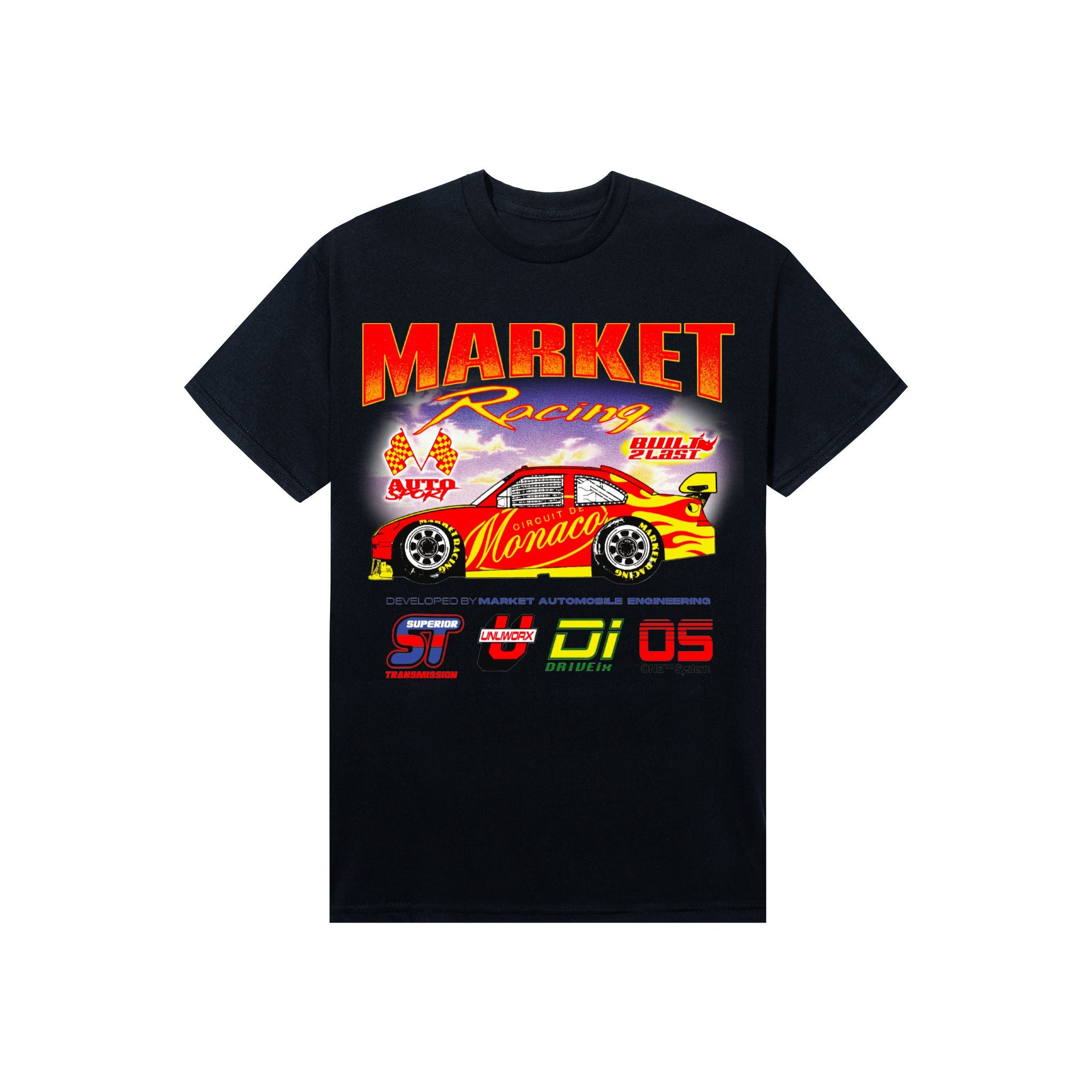 Black Double R Market Built To Last T-Shirt Black | Double R Kicks