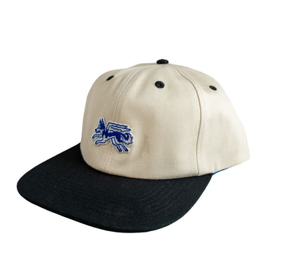 Olympia Juno Patch Hat Cream Black