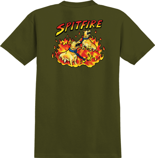 Spitfire Hell Hounds T-Shirt Military Green