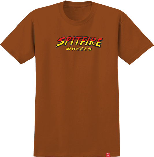 Spitfire Hell Hounds Script T-Shirt Burnt Orange