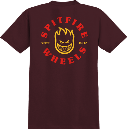 Spitfire Bighead Classic T-Shirt Maroon