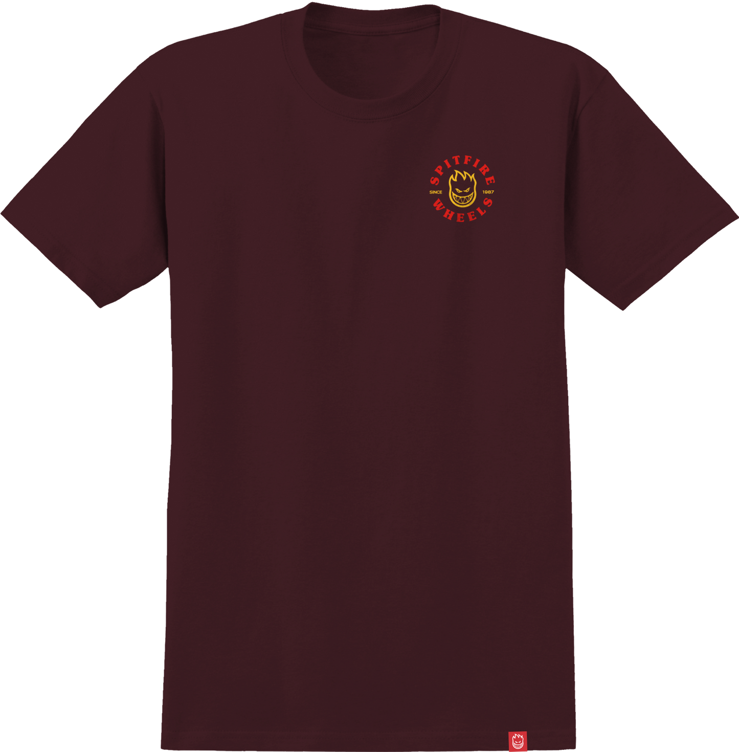 Spitfire Bighead Classic T-Shirt Maroon