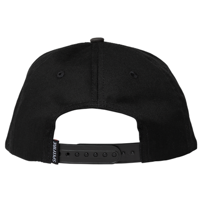 Spitfire Classic '87 Swirl Patch Snapback Hat Black