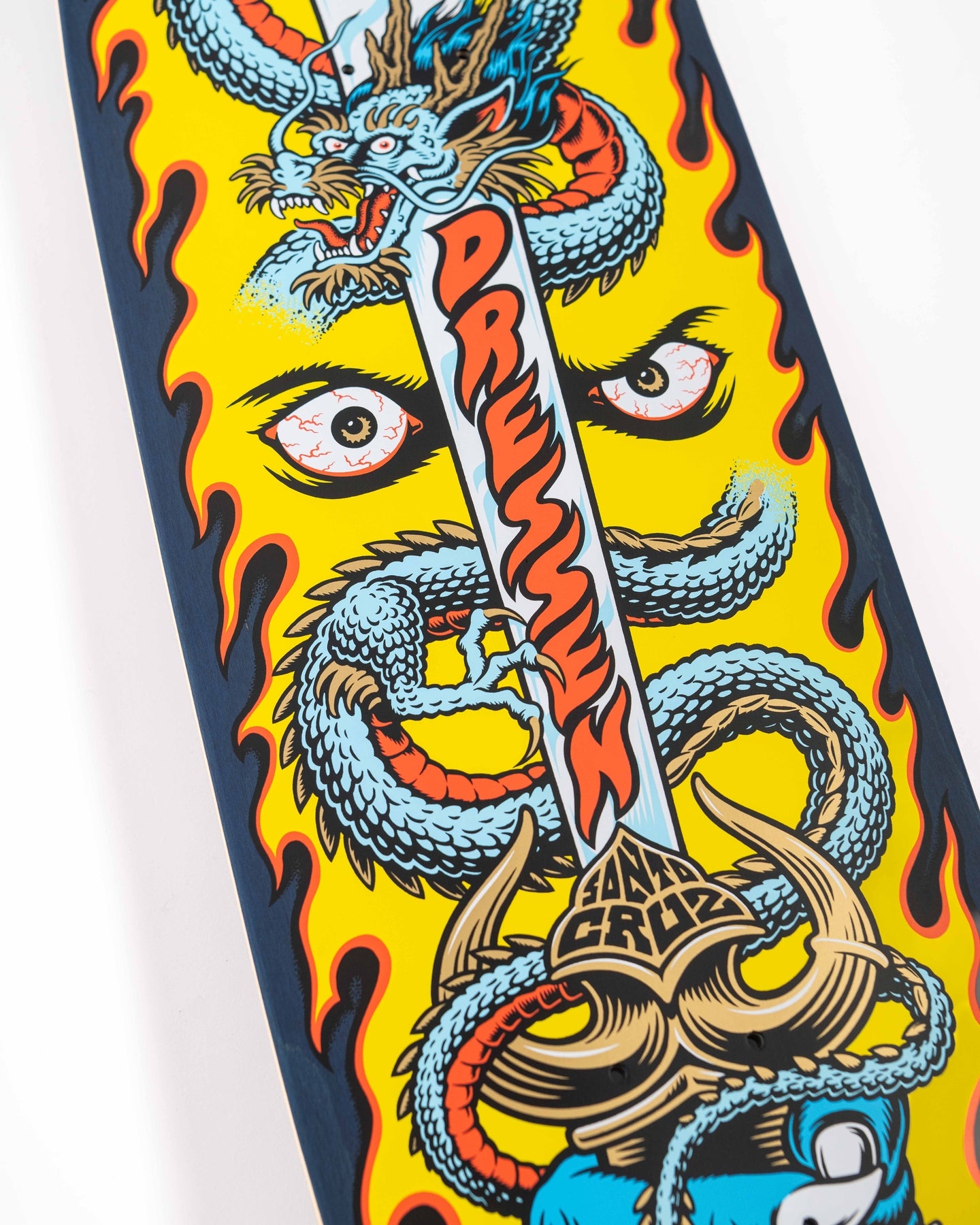 Santa Cruz Dressen Sword Pro Shaped Skateboard Deck 9.25