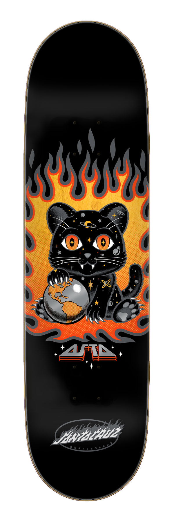 Santa Cruz Asta Space Kitten Twin Pro Skateboard Deck 8.2