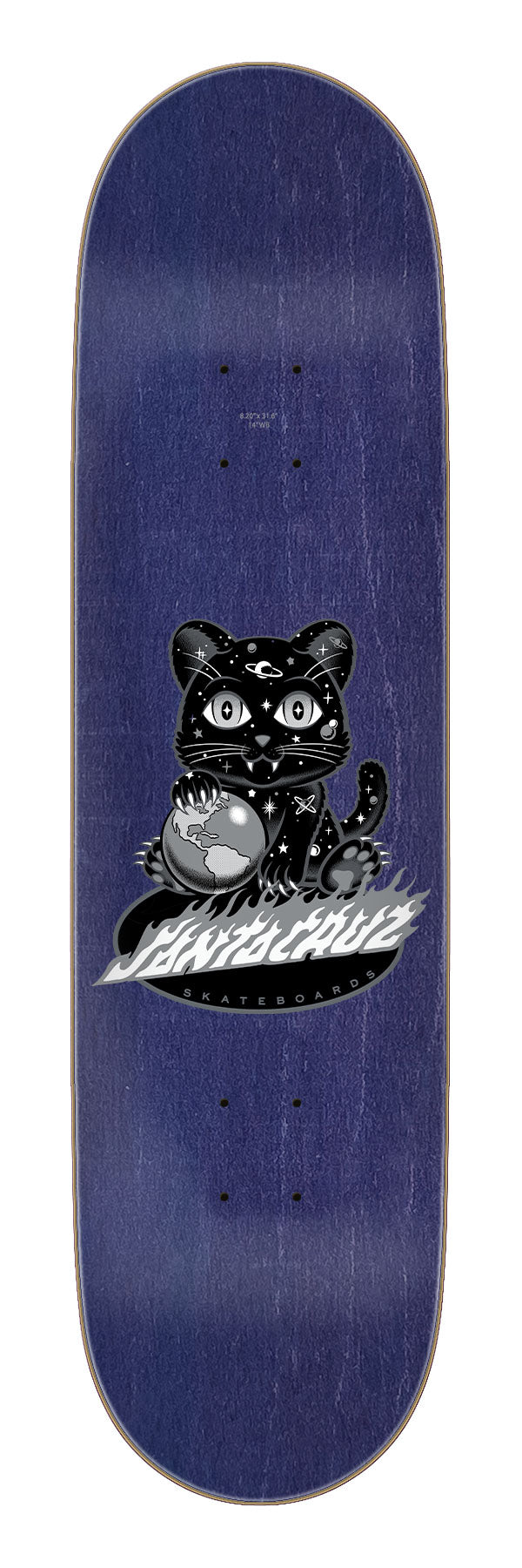 Santa Cruz Asta Space Kitten Twin Pro Skateboard Deck 8.2