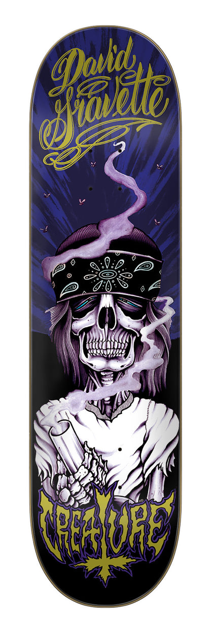 Creature Gravette Hippie Skull 20th Pro Skateboard Deck 8.3