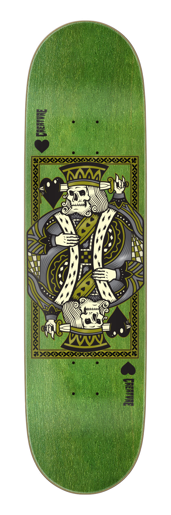 Creature Heshking Twin SM Skateboard Deck 8.20