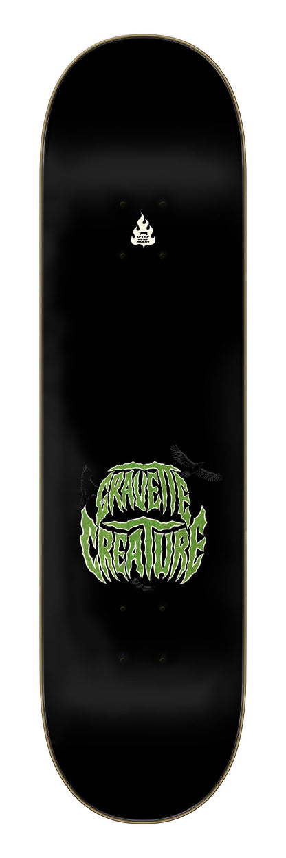 Creature Gravette Hippie Skull IV Pro Skateboard Deck 8.3