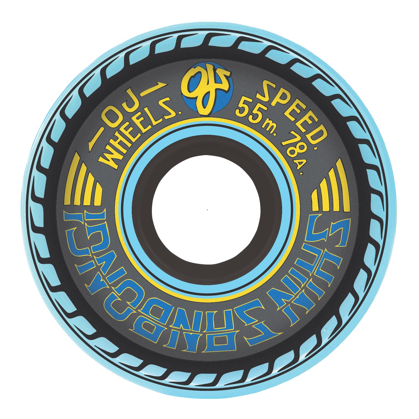 OJ 55mm Shin Sanbongi Mini Super Juice Blue 78a Skateboard Wheels