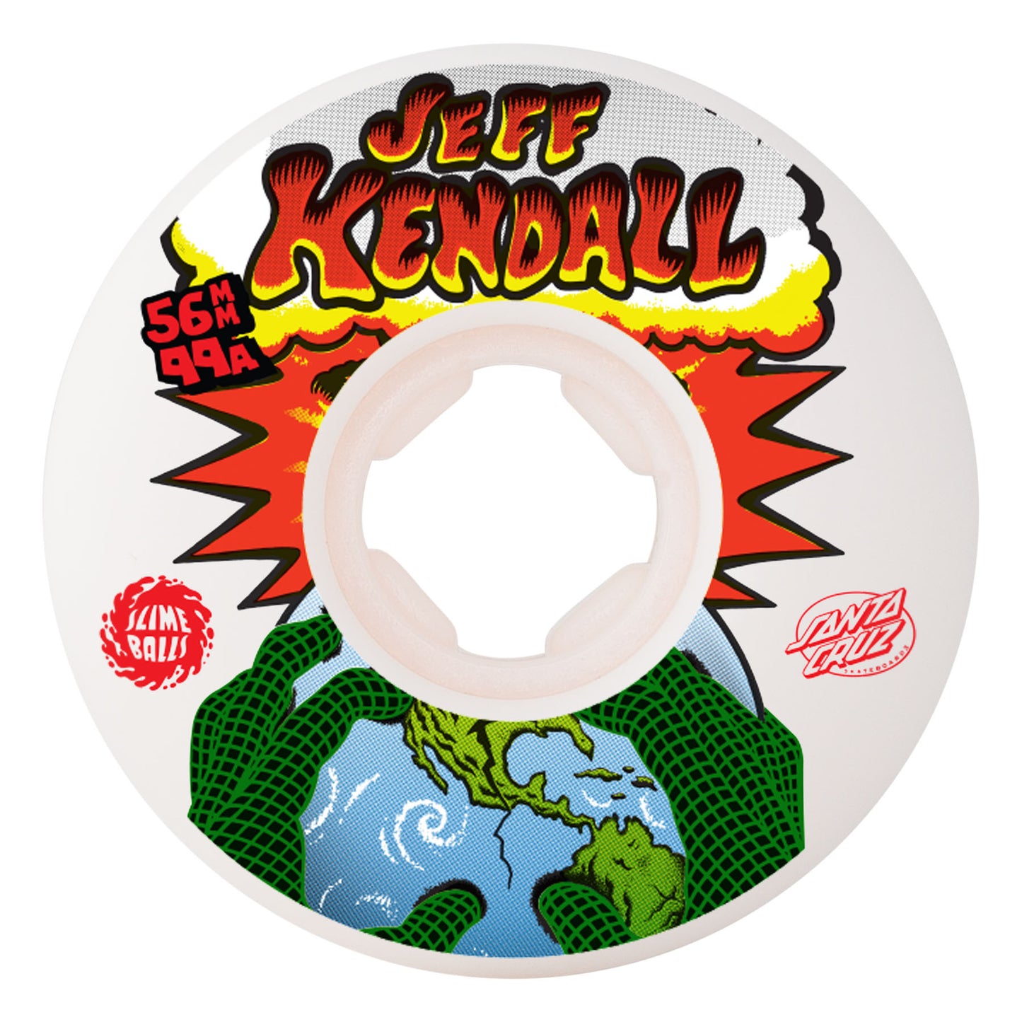 Slime Balls 56mm Kendall End of the World Reissue Chubbies White 99a Skateboard Wheels