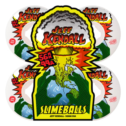 Slime Balls 56mm Kendall End of the World Reissue Chubbies White 99a Skateboard Wheels