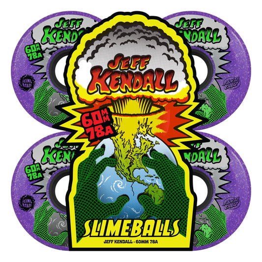 Slime Balls 60mm Kendall End of the World Reissue OG Slime Purple 78a Skateboard Wheels
