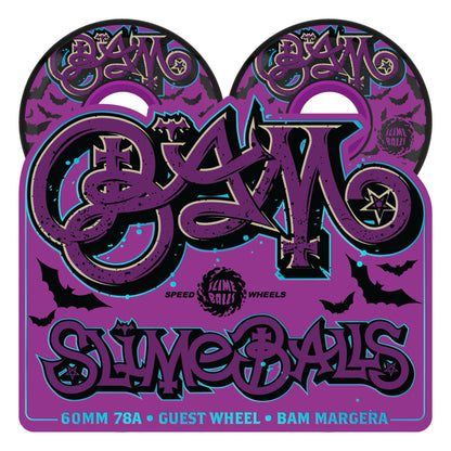 Slime Balls 60mm Bam Margera Guest OG Slime Black 78a Skateboard Wheels