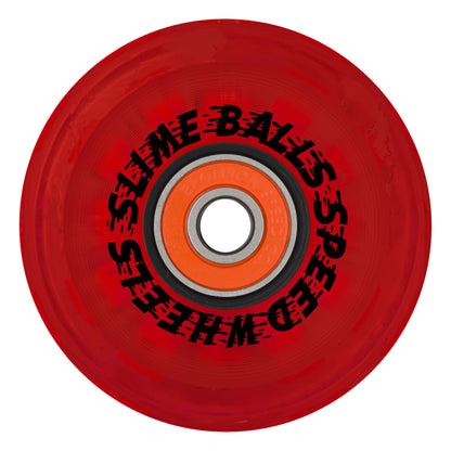 Slime Balls 60mm Cafe Light Ups OG Slime Red 78a Skateboard Wheels