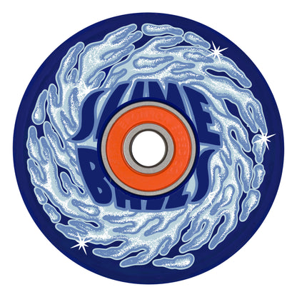 Slime Balls 66mm Ice Light Ups OG Slime Blue 78a Skateboard Wheels