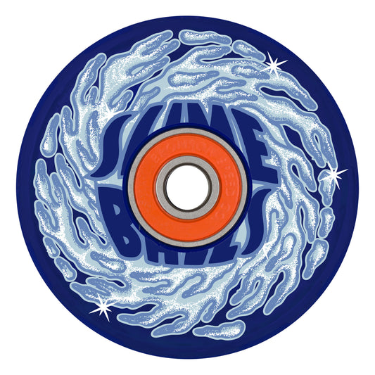 Slime Balls 66mm Ice Light Ups OG Slime Blue 78a Skateboard Wheels