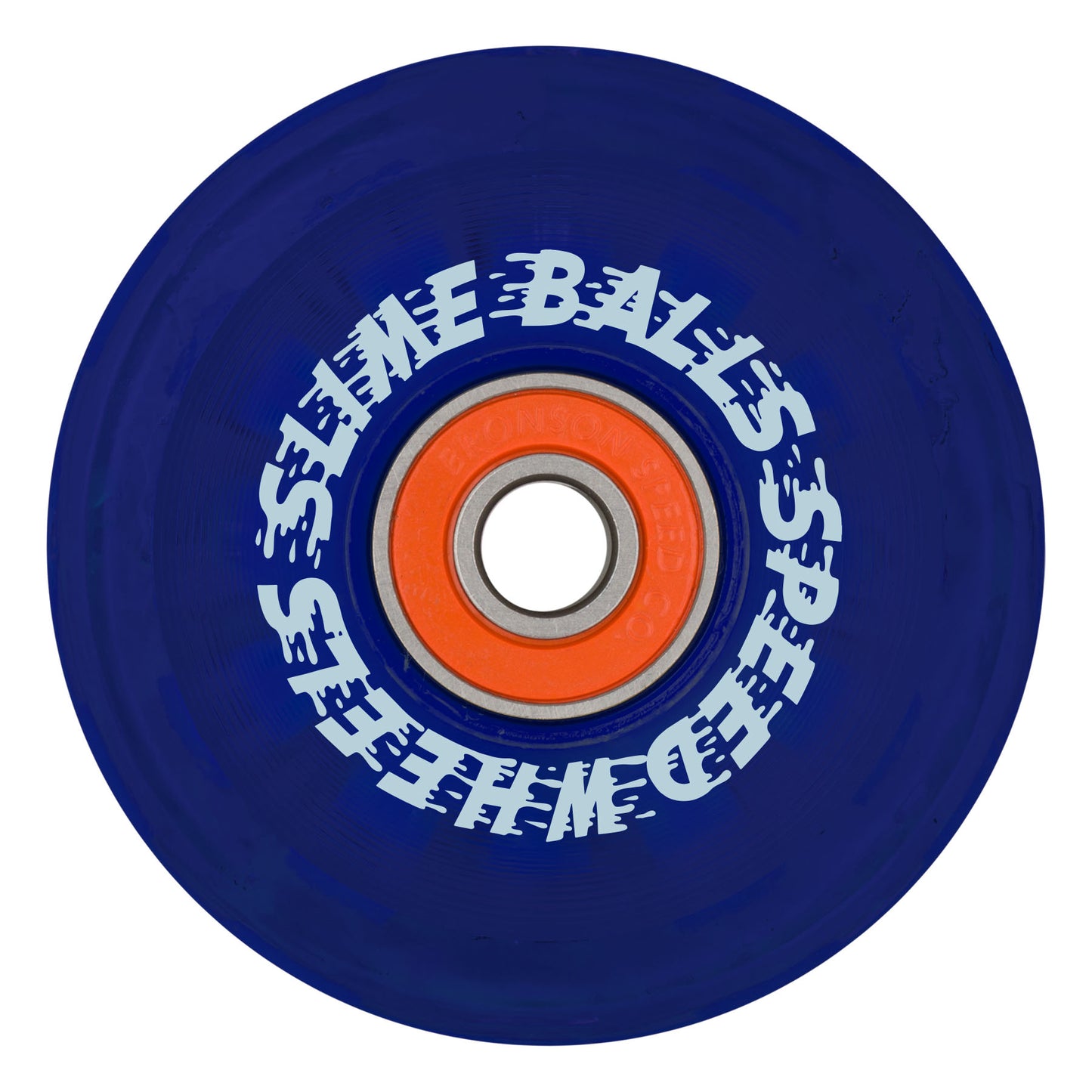Slime Balls 66mm Ice Light Ups OG Slime Blue 78a Skateboard Wheels