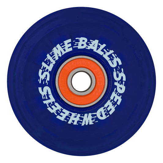 Slime Balls 66mm Ice Light Ups OG Slime Blue 78a Skateboard Wheels