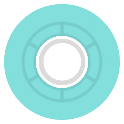 Ricta 57mm Clouds Transparent Aqua White 78a Skateboard Wheels