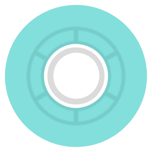 Ricta 57mm Clouds Transparent Aqua White 78a Skateboard Wheels