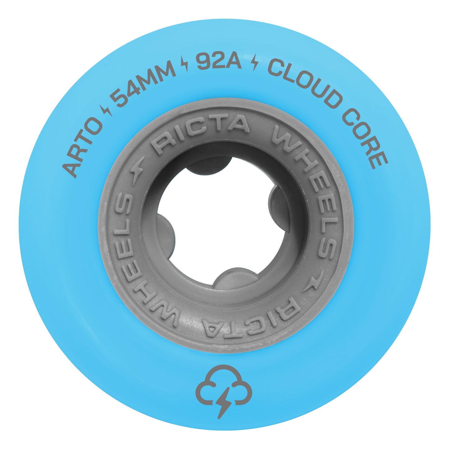 Ricta 54mm Arto Saari Clouds Light Blue Asphalt 92a Skateboard Wheels
