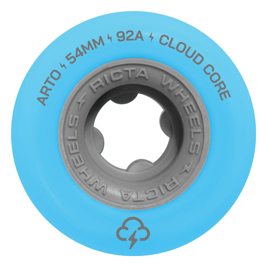 Ricta 54mm Arto Saari Clouds Light Blue Asphalt 92a Skateboard Wheels
