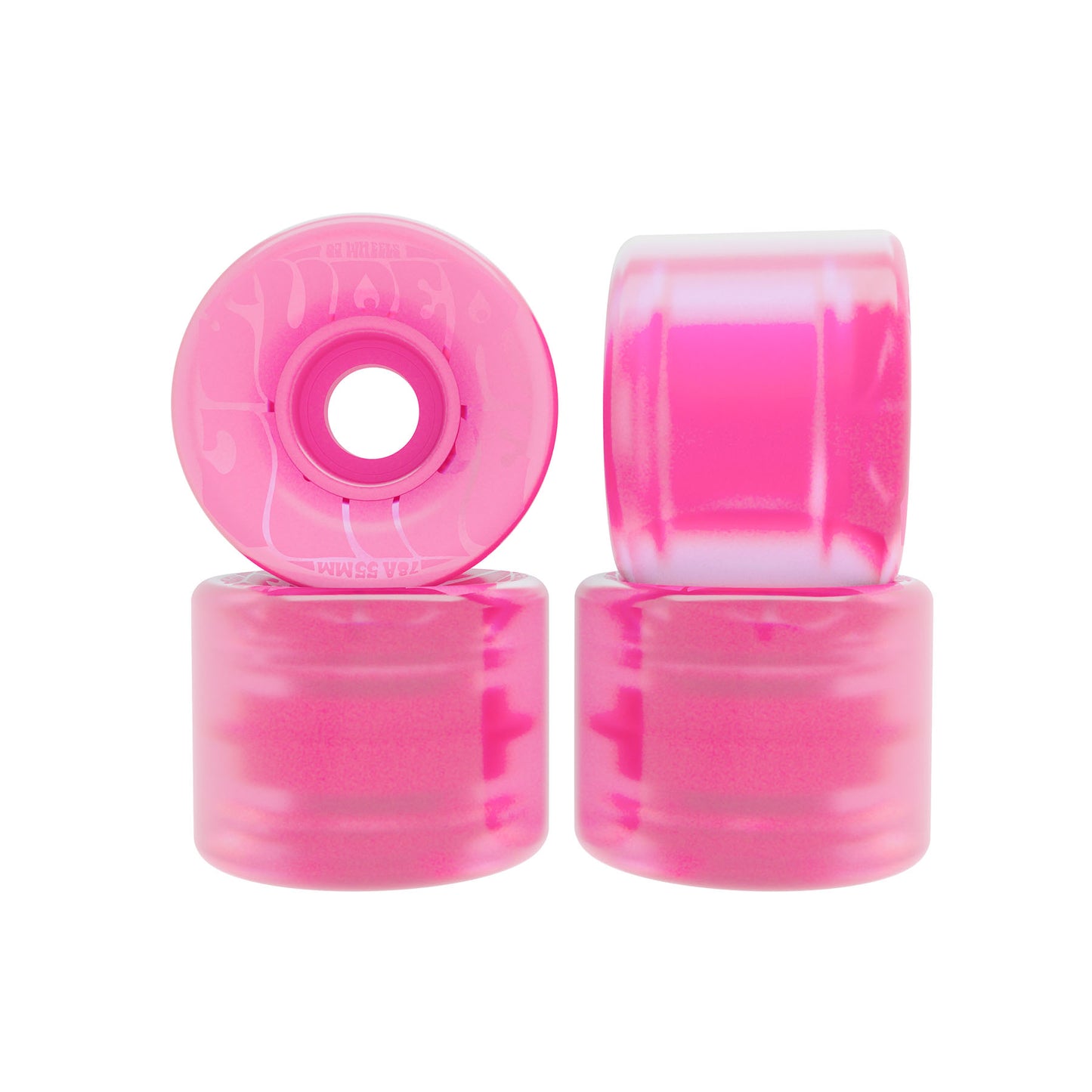OJ Bubble Gum Mini Super Juice Transparent Pink 78a 55mm Wheels