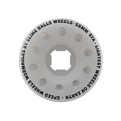 Slime Balls Worm Holes White 97a 58mm Wheels