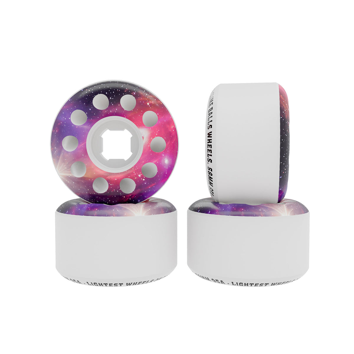 Slime Balls Worm Holes White 97a 58mm Wheels